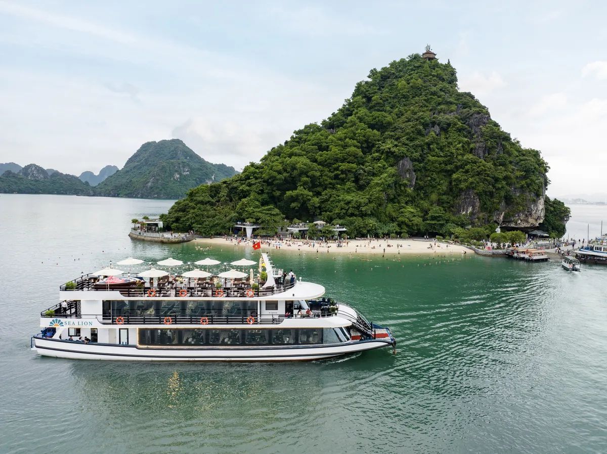 Sea Lion Cruise among Ha Long Bay karsts